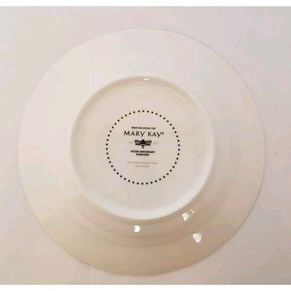Mary Kay Golden Anniversary Bumble Bee 3 Piece Place Setting 2 Plates 1 Bowl - Picture 12 of 12